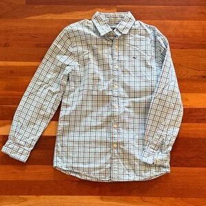 Vineyard Vines Light Blue & Green Plaid Button-Down Shirt
